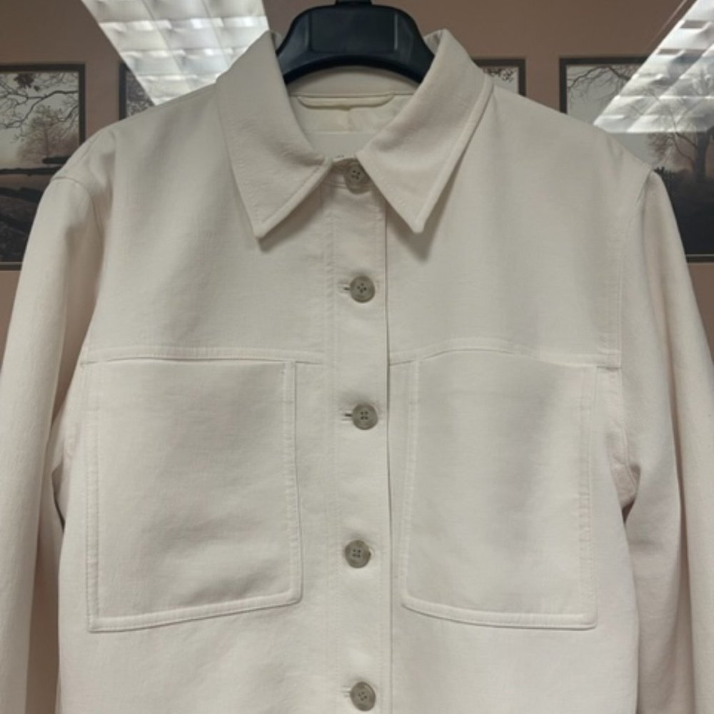 ARITZIA WILFRED LITTLE CROPPED JACKET LIGHT BIRCH M - Picture 3 of 4